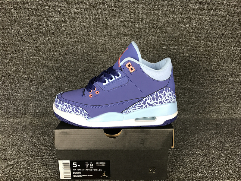 Air Jordan 3 GS Purple Dust 441140 506